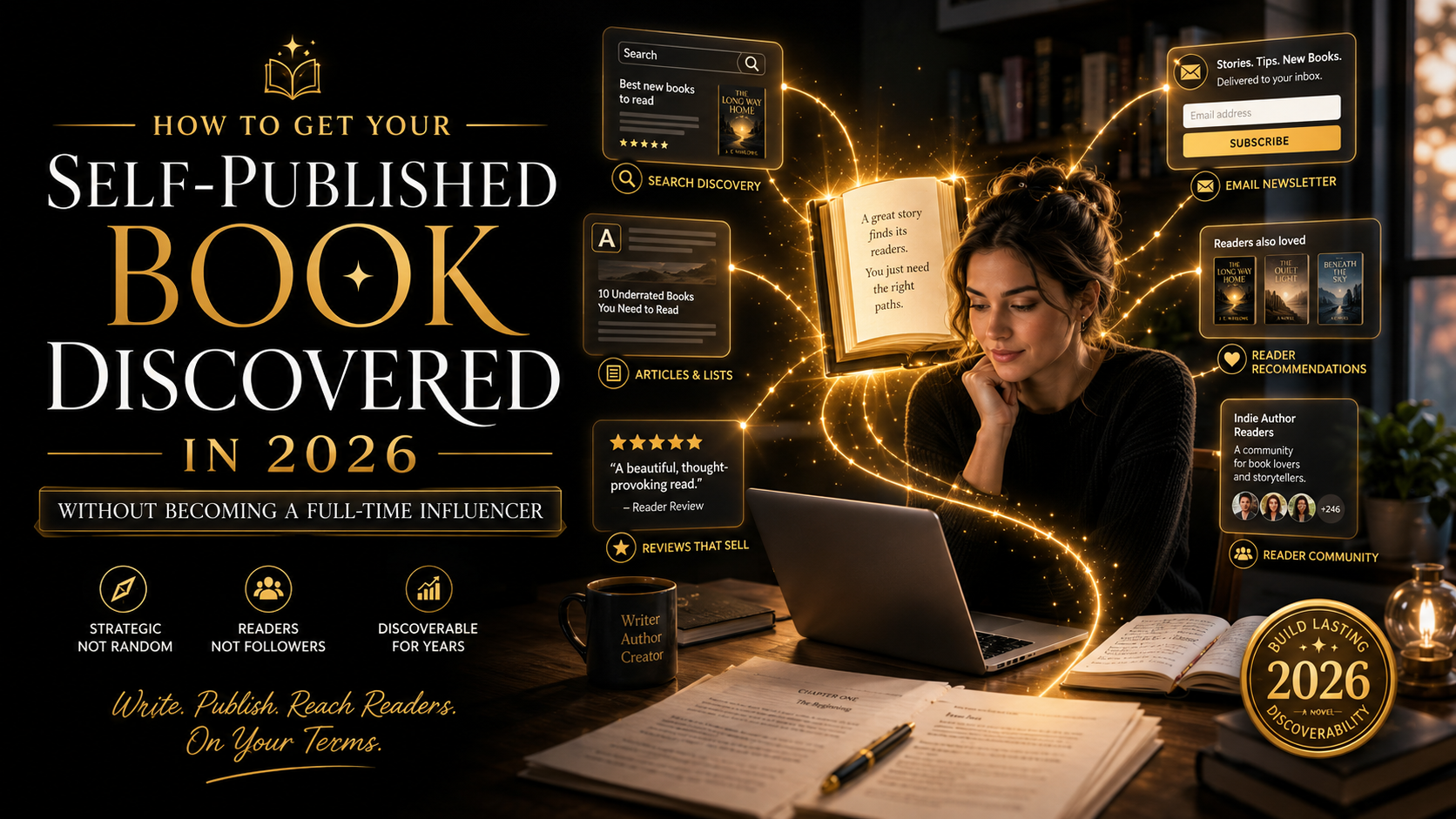 A book displayed inside the Cloudfic writing editor